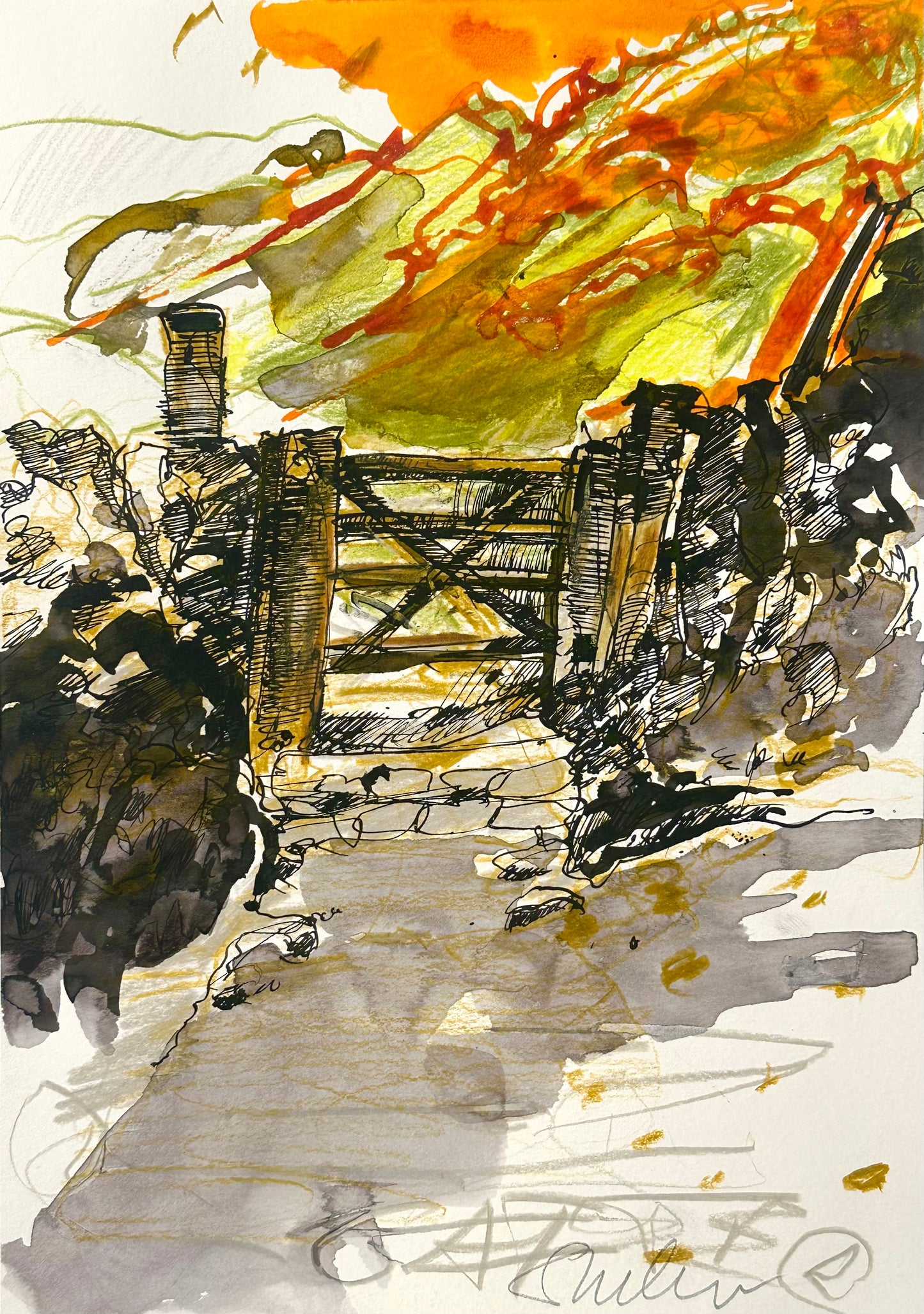 LANDSCAPE 1 - GATE - 21X29,7 CM