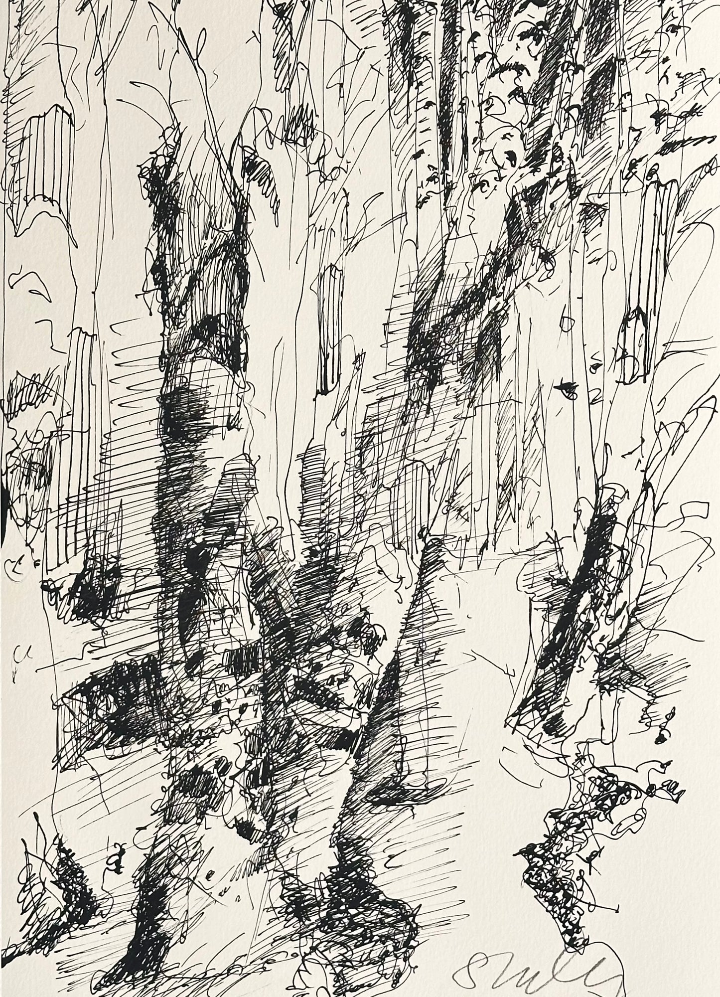 LANDSCAPE 15 - FREE BIRCHES - 21X29,7 CM