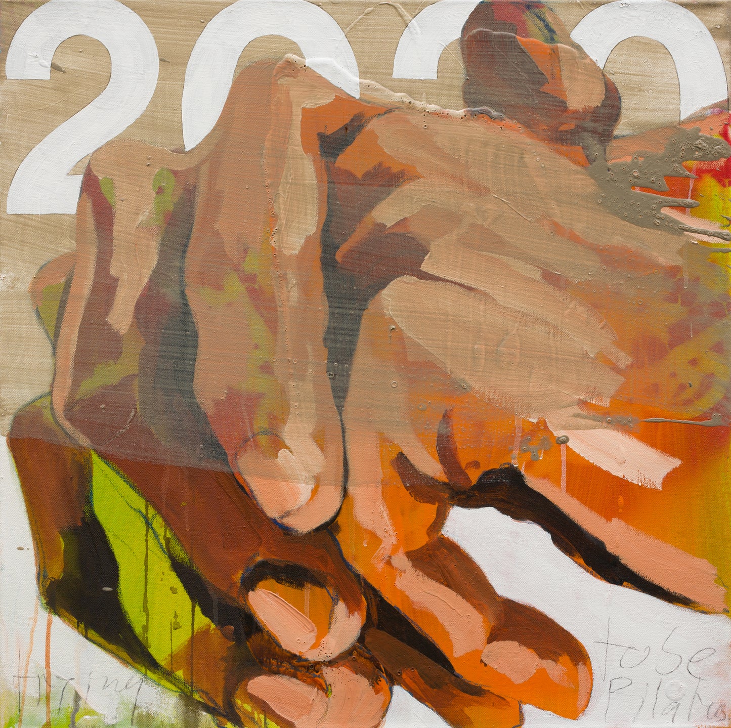 5 HANDPAINTINGS im bundle