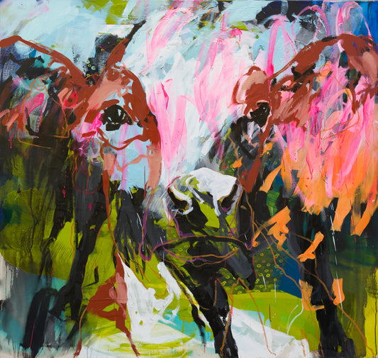 THE INVISIBLE COW - ACRYL AUF LEINWAND