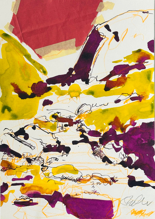 LANDSCAPE 9 - ROUGH MOUNTAIN BROOK - 21X29,7 CM