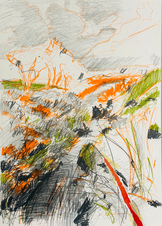 LANDSCAPE 7 - ORANGE TREES - 21X29,7 CM
