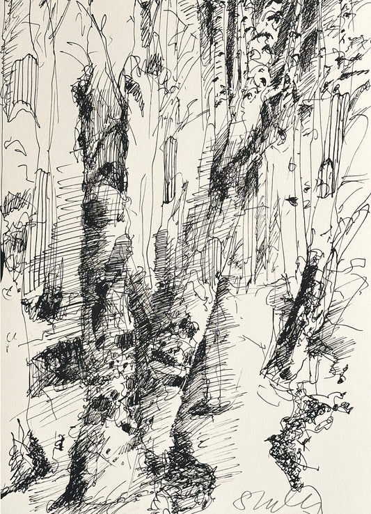 LANDSCAPE 15 - FREE BIRCHES - 21X29,7 CM