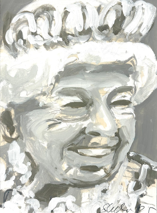 PORTRAIT 36 - QUEEN - Malerei auf Papier - 23x31 CM