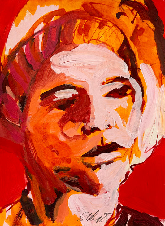 PORTRAIT 35 - YOU? - Malerei auf Papier - 23x31 CM