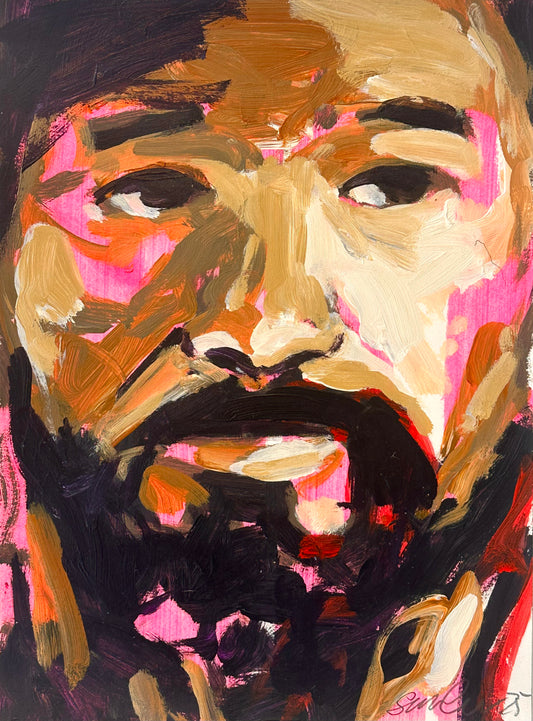 PORTRAIT 26 - ADVENTURE - Malerei auf Papier - 23x31 CM