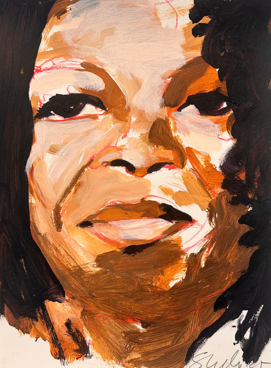 PORTRAIT 23 - GUEST STAR - Malerei auf Papier - 23x31 CM