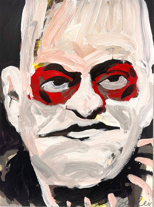 PORTRAIT 13 - WEIRD GUY - Malerei auf Papier - 23x31 CM