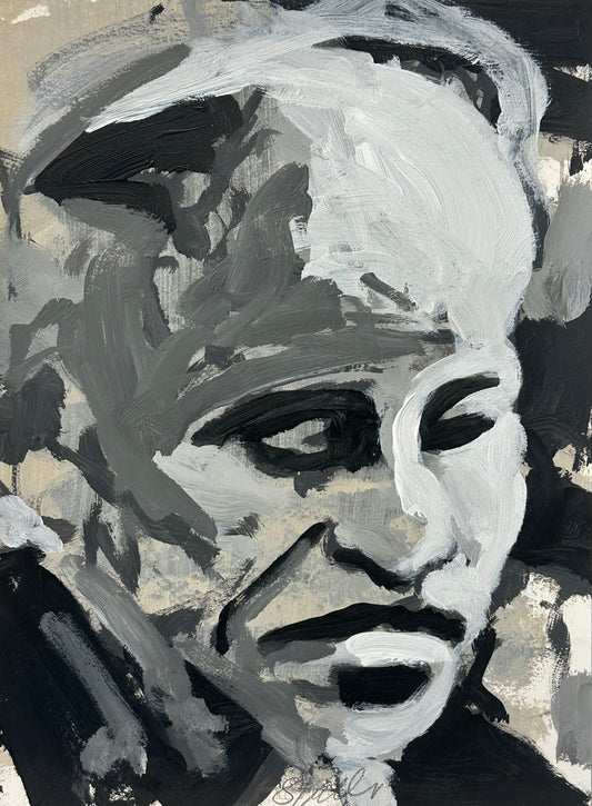 PORTRAIT 010 - WOMAN - Malerei auf Papier - 23x31 CM